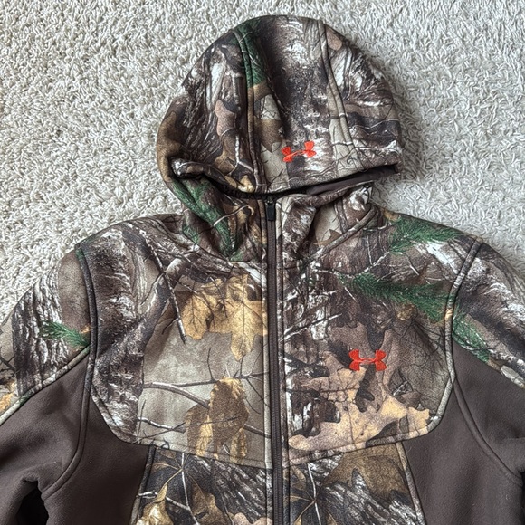 EUC Men’s RARE Under Armour Ayton RealTree Xtra Camouflage Jacket Size XL - Picture 3 of 13